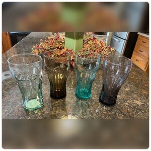 Coca Cola-Vintage Colored Set of Four